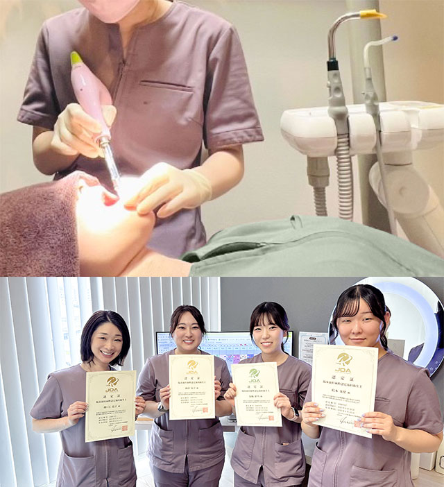 痛みにも不安にも、やさしく配慮しています